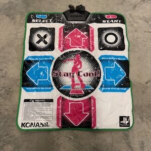 Konami DDR Dance Pad PS2 OS Pink Excellent Stay Cool Dance Dance Revolution